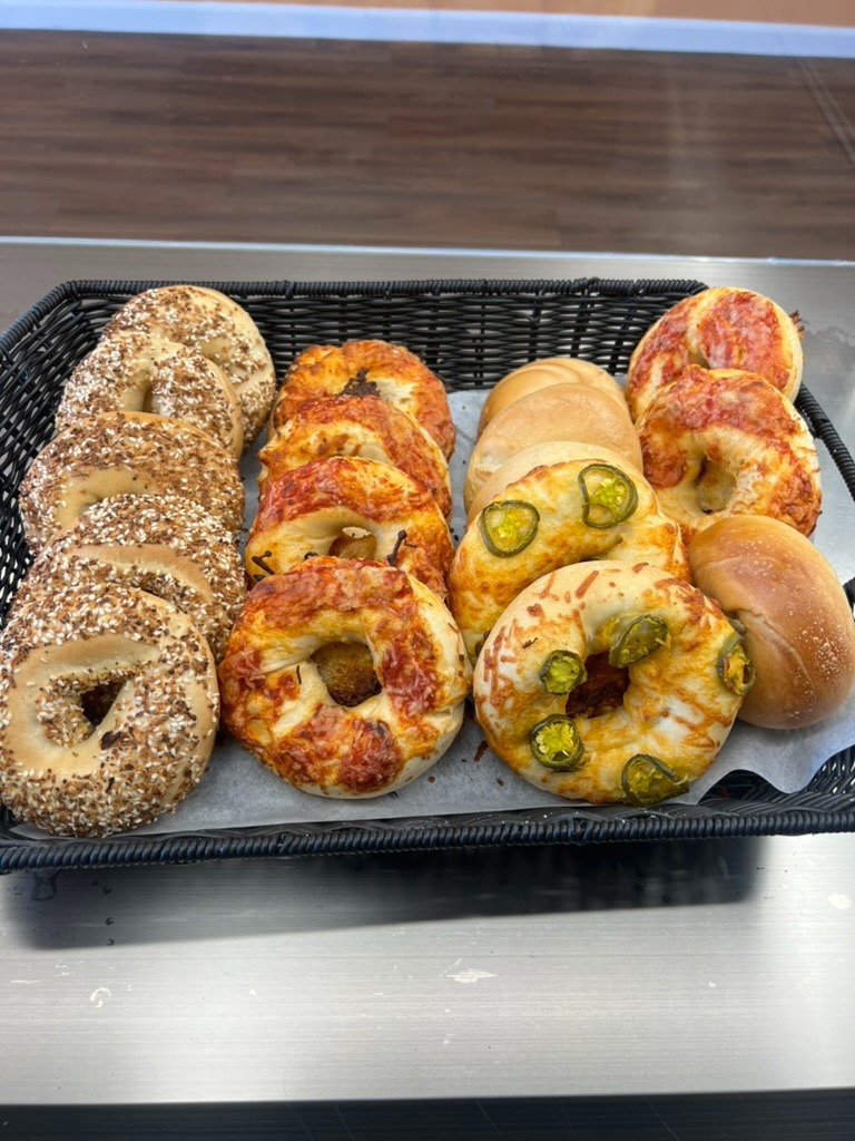 Fresh kettle boiled and stone-baked artisan bagels
