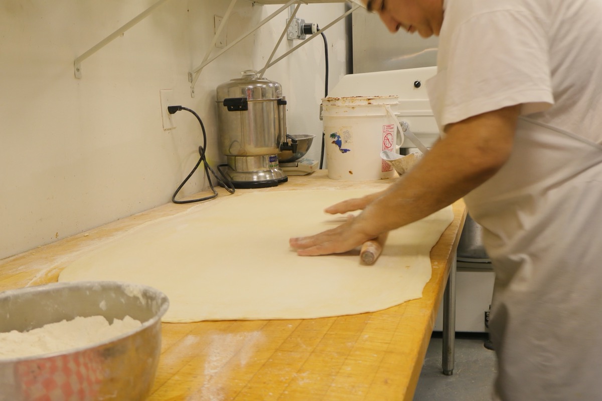 European pastry dough rolling technique