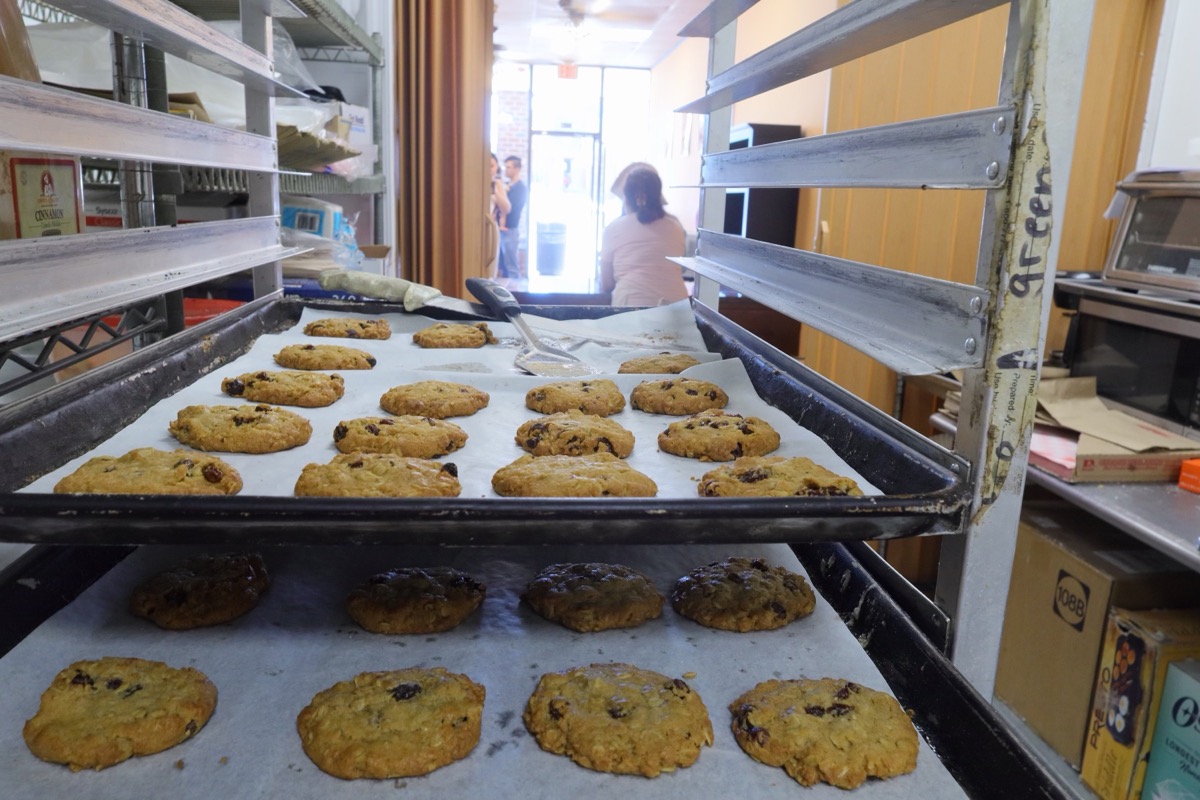 European style cookies fresh on cooling rack