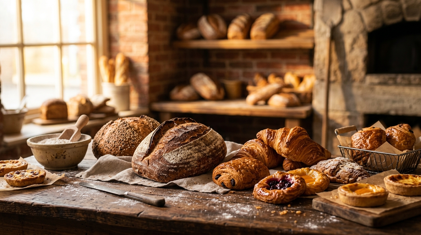 Artisan bakery atmosphere